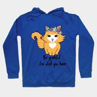 Gratitude cat Hoodie